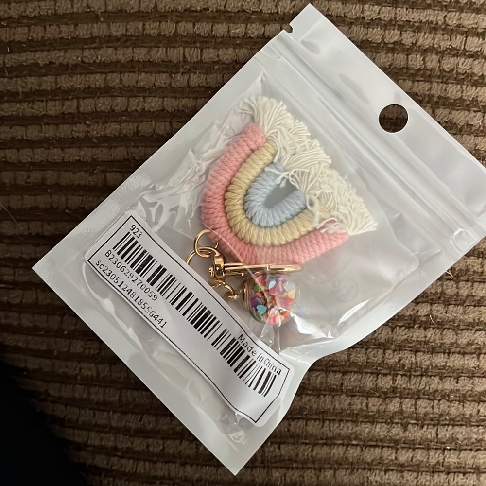 rainbow key chain